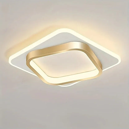 Square LED Flush Mount Ceiling Light | Modern Minimalist Geometric Fixture