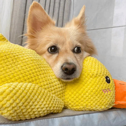 Squeaky Quacking Duck Chew Toy for Dogs - Soothing Play Companion