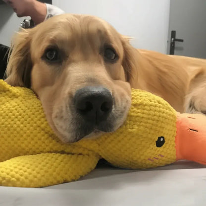 Squeaky Quacking Duck Chew Toy for Dogs - Soothing Play Companion