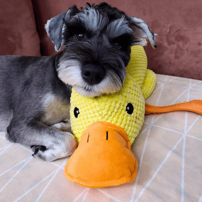 Squeaky Quacking Duck Chew Toy for Dogs - Soothing Play Companion