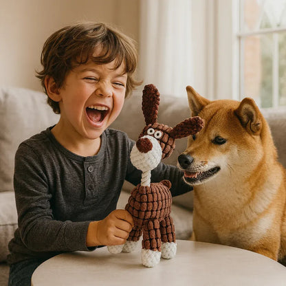 Squeaky Rope Chew Toy for Dogs