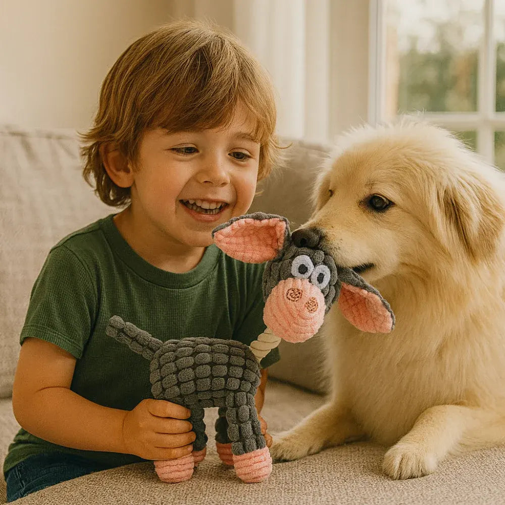 Squeaky Rope Chew Toy for Dogs
