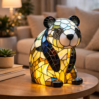 Stained Glass Style LED Animal Accent Table Lamp