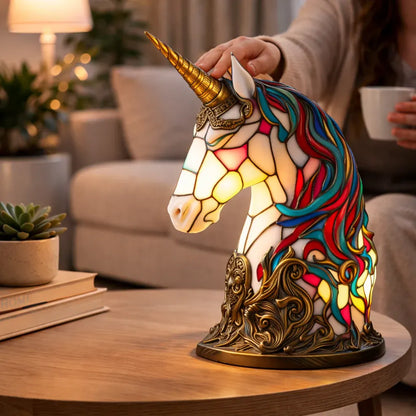 Stained Glass Style LED Animal Accent Table Lamp