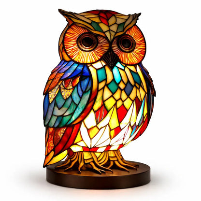 Stained Glass Style LED Animal Accent Table Lamp