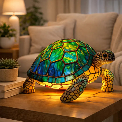 Stained Glass Style LED Animal Accent Table Lamp