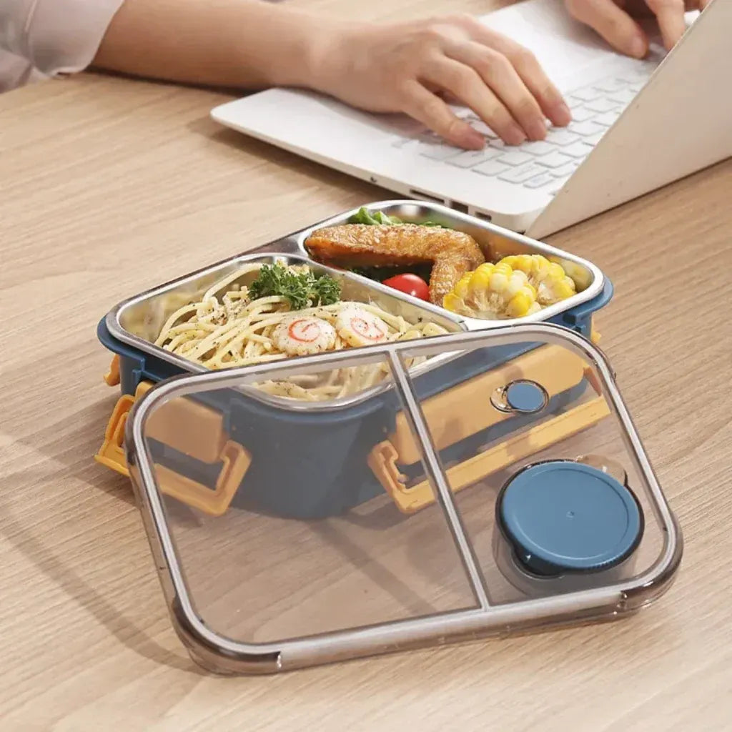 Stainless Steel Bento Lunch Box - Leakproof Food Storage Container