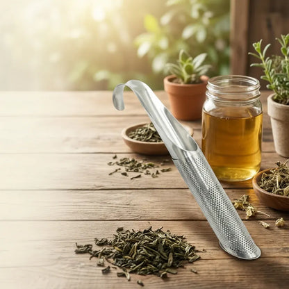 Stainless Steel Loose Leaf Tea Infuser - Compact Brewing Filter
