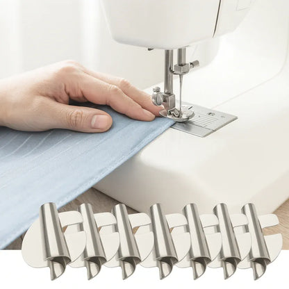 Stainless Steel Rolled Hem Sewing Foot Attachment Set