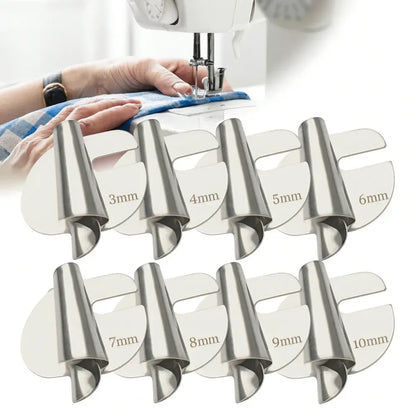 Stainless Steel Rolled Hem Sewing Foot Attachment Set