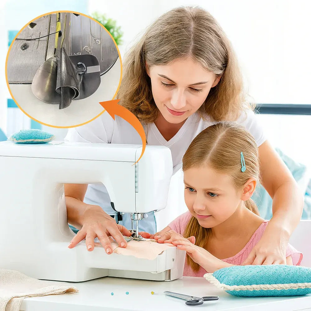 Stainless Steel Rolled Hem Sewing Foot Attachment Set