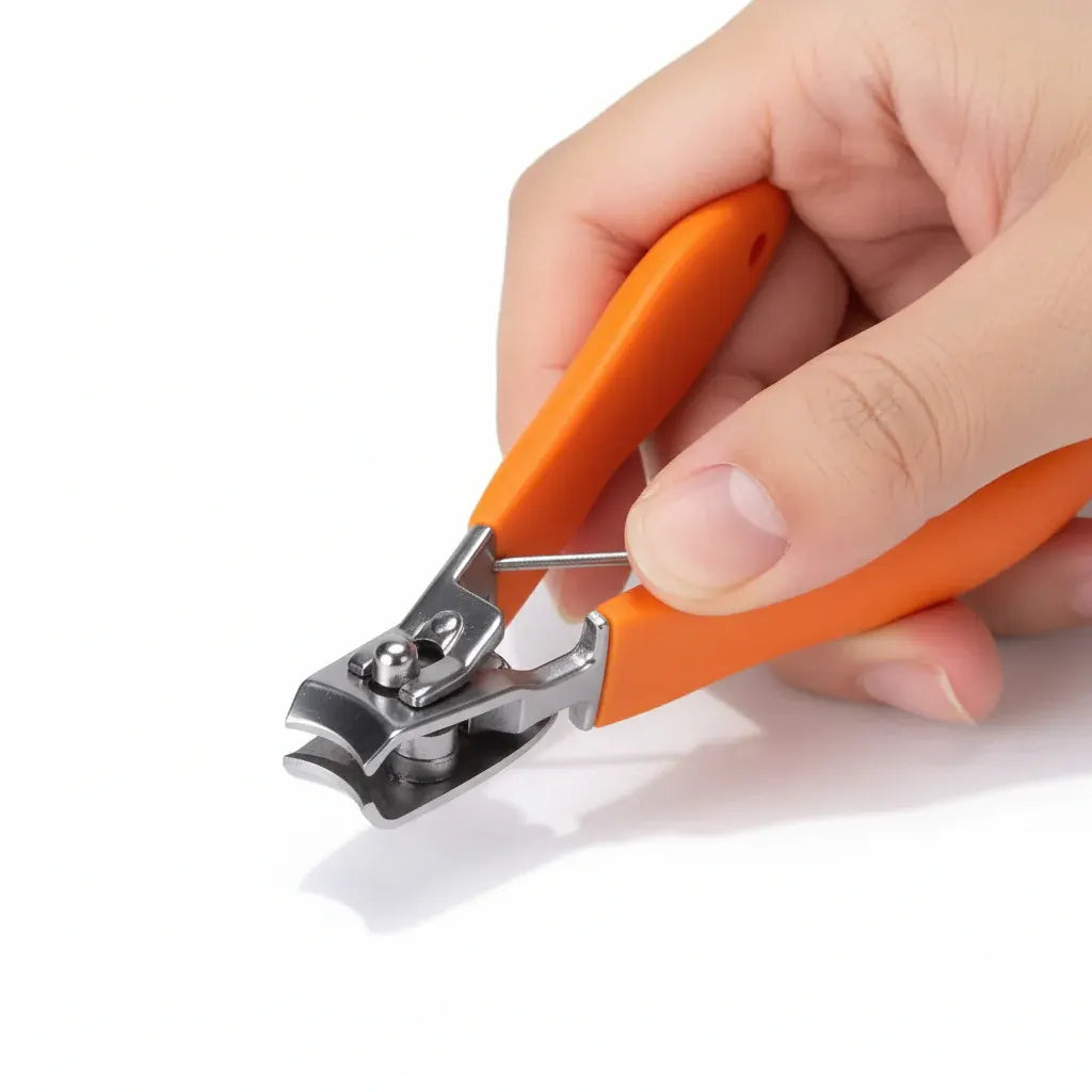 Stainless Steel Wide Jaw Nail Clippers with Anti-Splash Catcher Design