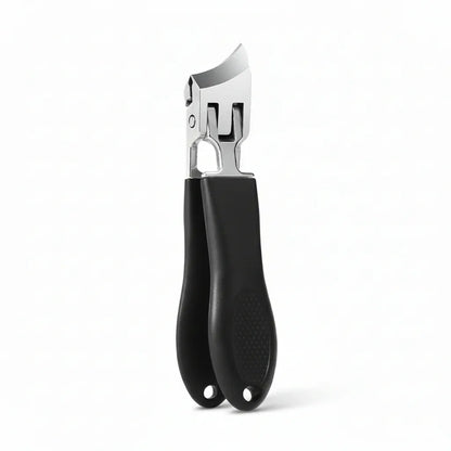 Stainless Steel Wide Jaw Nail Clippers with Anti-Splash Catcher Design
