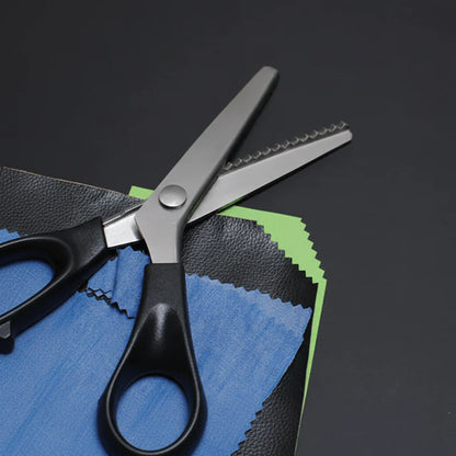 Stainless Steel Zigzag Pinking Shears for Fabric Sewing and Craft Projects