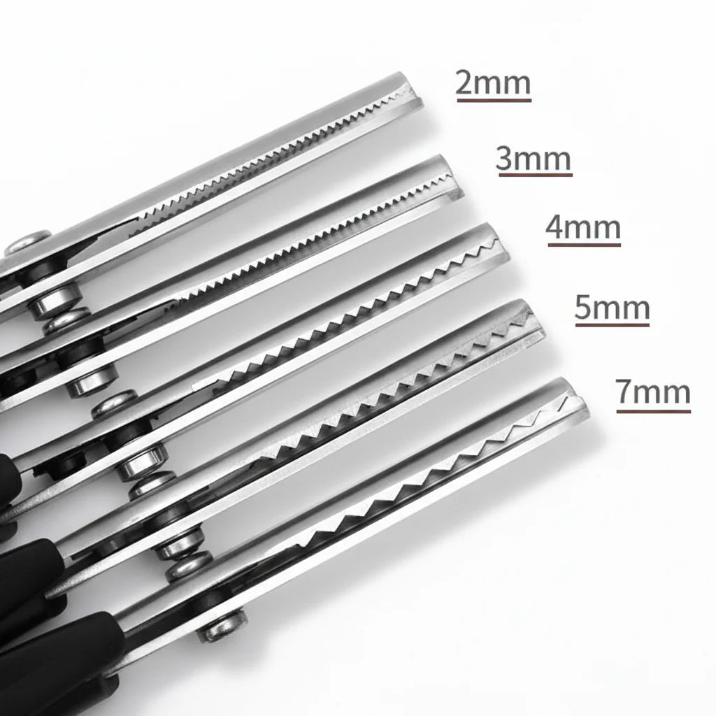 Stainless Steel Zigzag Pinking Shears for Fabric Sewing and Craft Projects