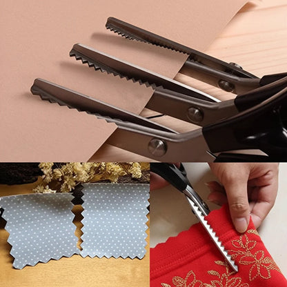Stainless Steel Zigzag Pinking Shears for Fabric Sewing and Craft Projects