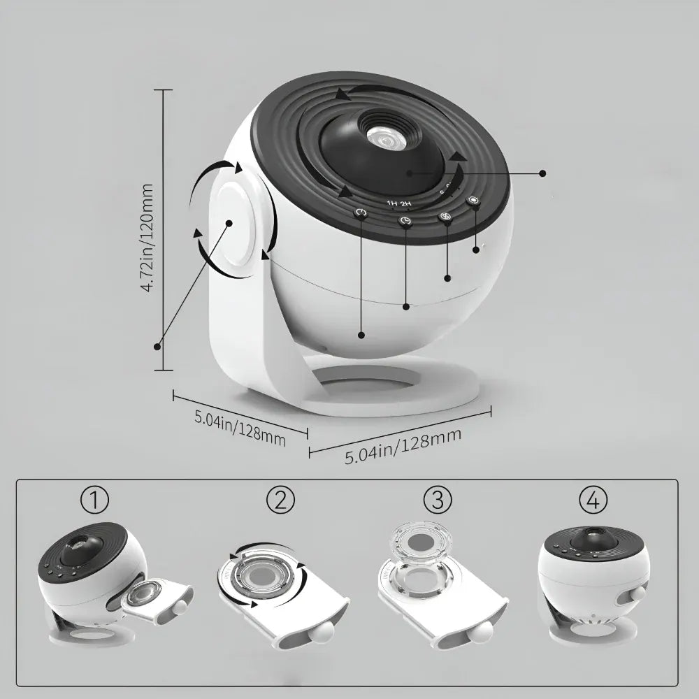 Starry Sky LED Planetarium Projector Lamp for Bedroom Ambiance