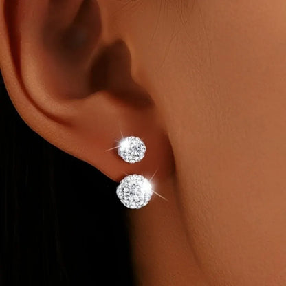 Sterling Silver CZ Flower Stud Earrings – Perfect Mother's Day Gift