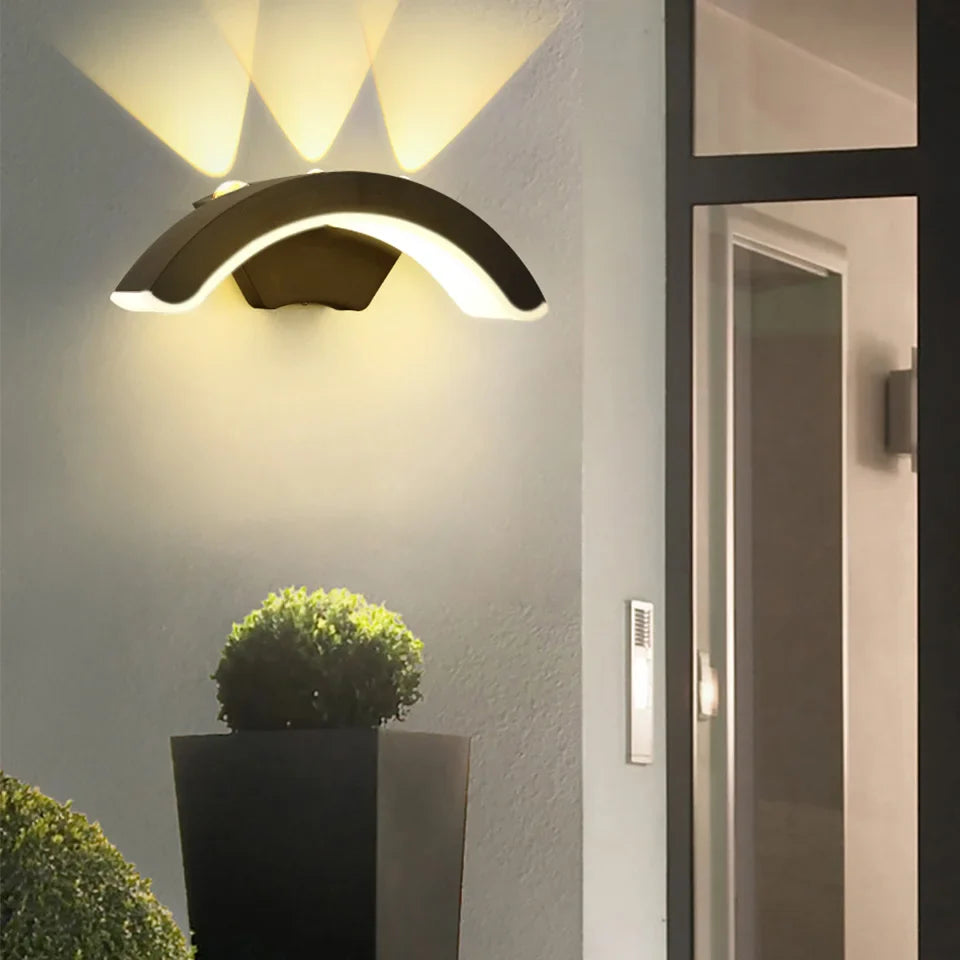 StormLite Waterproof Outdoor Wall Lantern - Black Exterior Weatherproof Light Fixture