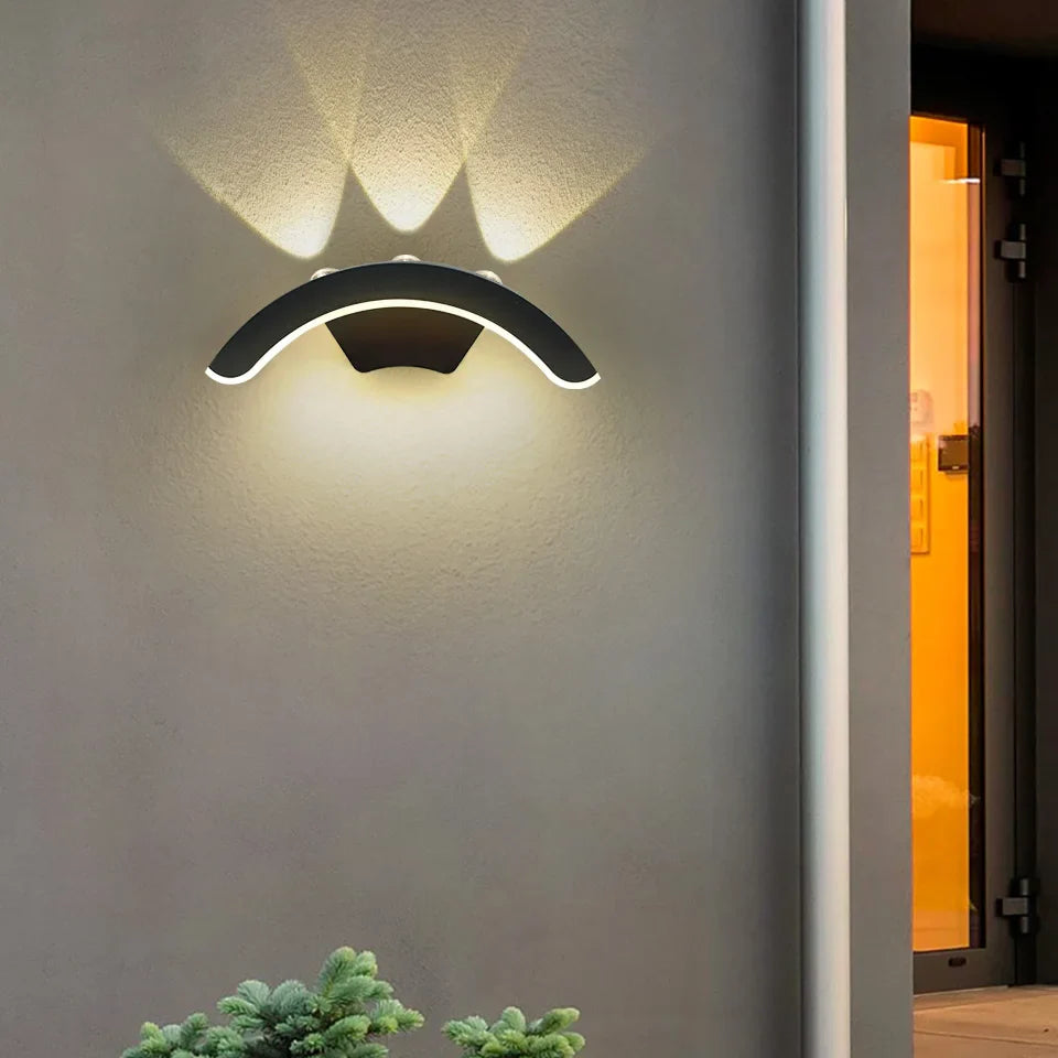 StormLite Waterproof Outdoor Wall Lantern - Black Exterior Weatherproof Light Fixture