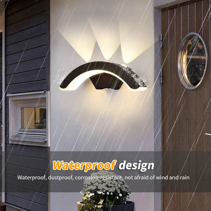 StormLite Waterproof Outdoor Wall Lantern - Black Exterior Weatherproof Light Fixture