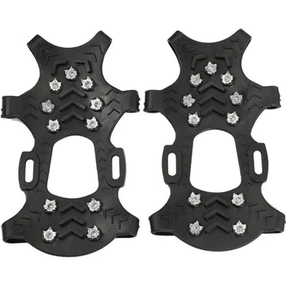 Stretchable Slip-On Ice Traction Cleats for Snow
