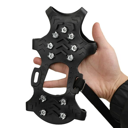 Stretchable Slip-On Ice Traction Cleats for Snow