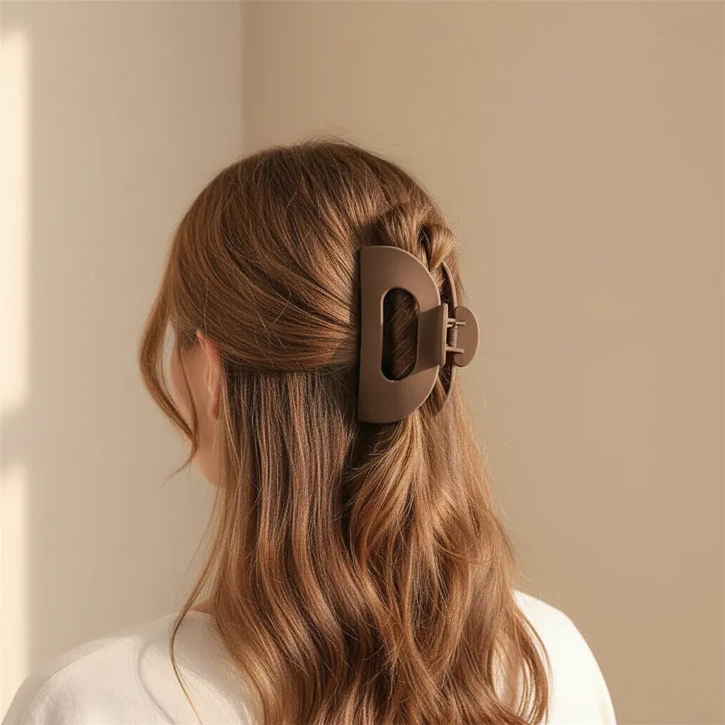 Strong Hold Plastic Claw Clip for Thick Hair - Stylish Styling Accessory