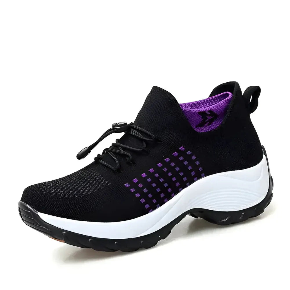 Supportive Athletic Sneakers for Women - Ergonomic Walking Design