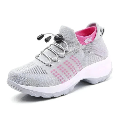 Supportive Athletic Sneakers for Women - Ergonomic Walking Design