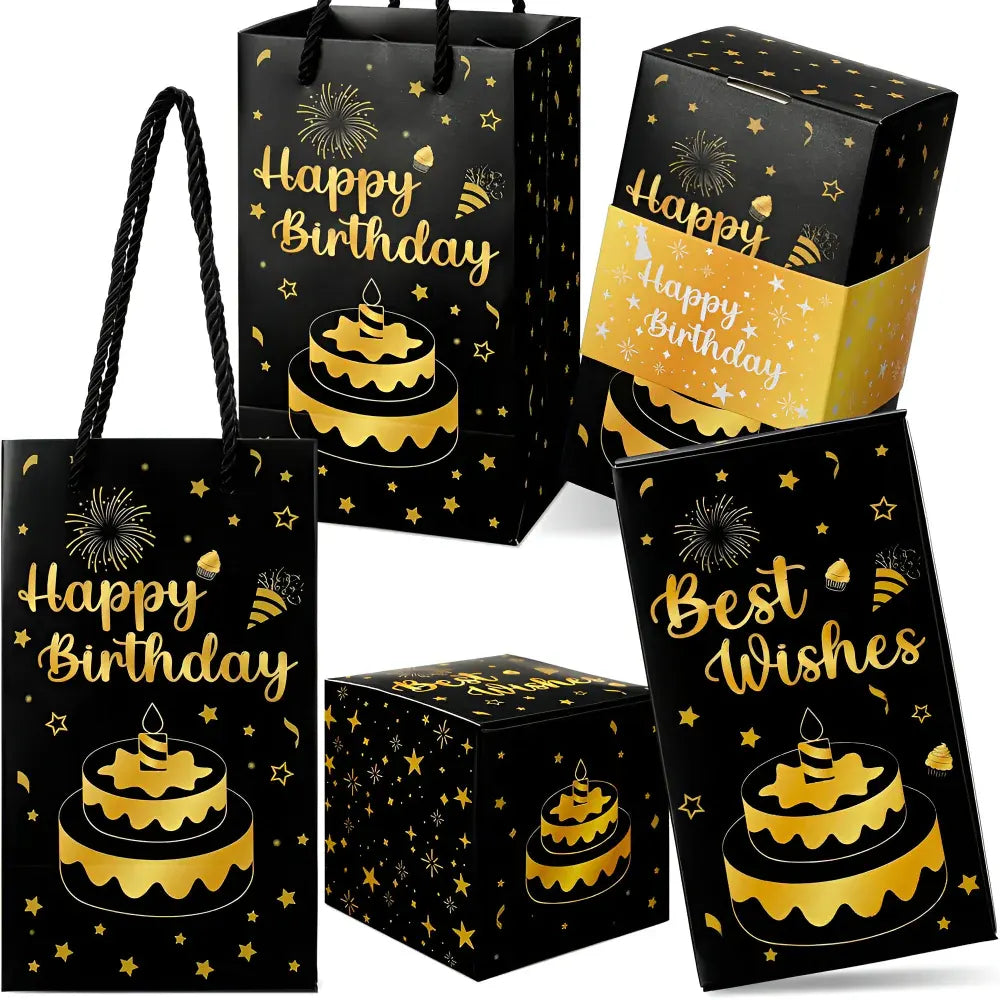 Surprise Pop-Up Celebration Card Set with Gift Message Holder Box