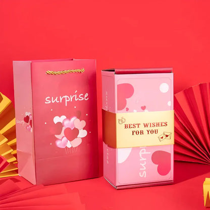 Surprise Pop-Up Celebration Card Set with Gift Message Holder Box