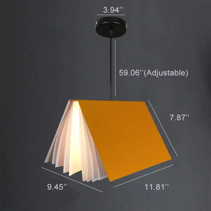 Suspended Open Book Design Pendant Light – Modern Ceiling Lamp Fixture