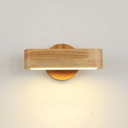 Swivel Wall Sconce | Japanese Solid Wood & Aluminum Design