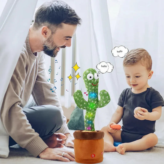 Talking Cactus Plush Interactive Toy for Kids – Sings & Dances