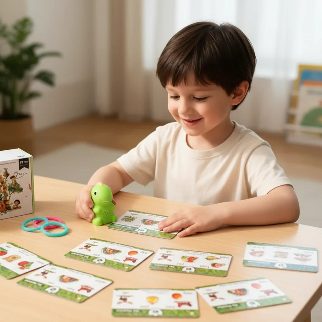 Talking Flash Cards Interactive Voice Reading Pen Set for Kids Learning