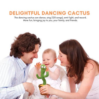 Talking Singing Cactus Plush Interactive Dancing Toy