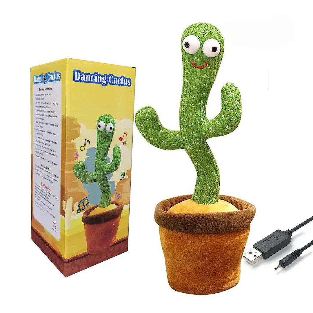 Talking Singing Cactus Plush Interactive Dancing Toy