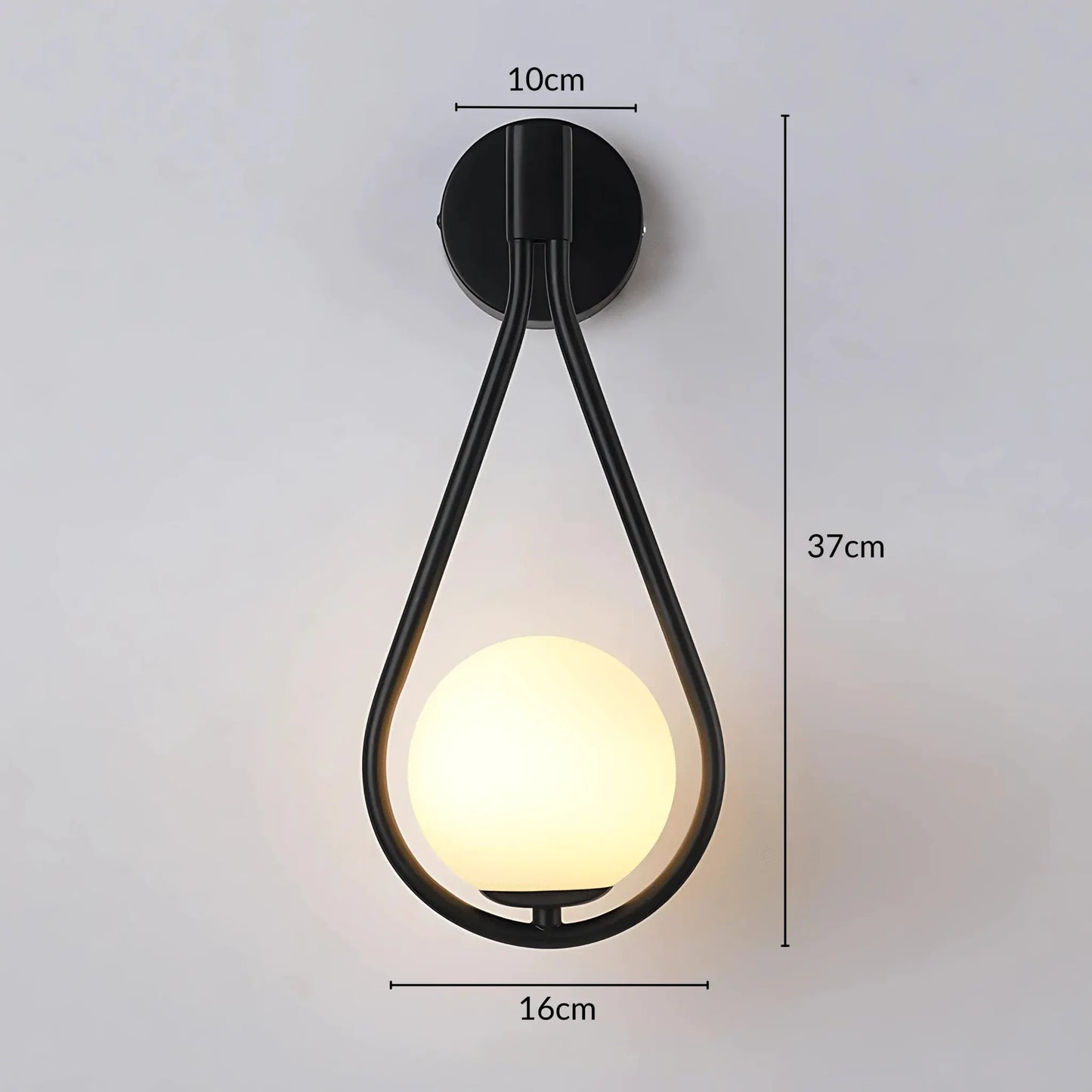 Teardrop Wall Sconce | Modern Water Drop Lighting Fixture