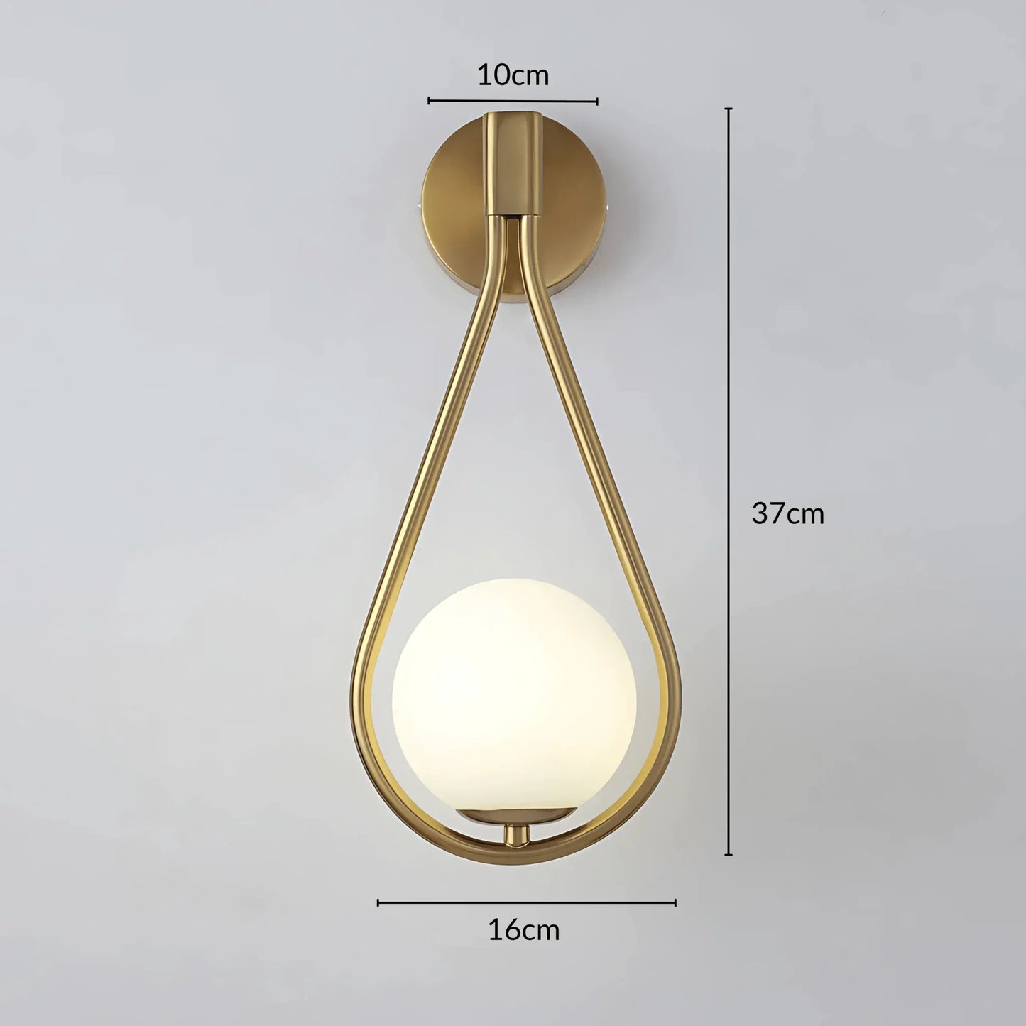 Teardrop Wall Sconce | Modern Water Drop Lighting Fixture