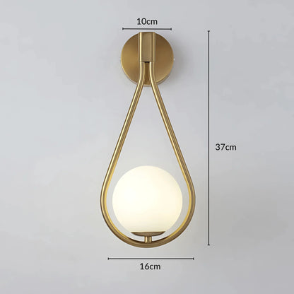 Teardrop Wall Sconce | Modern Water Drop Lighting Fixture
