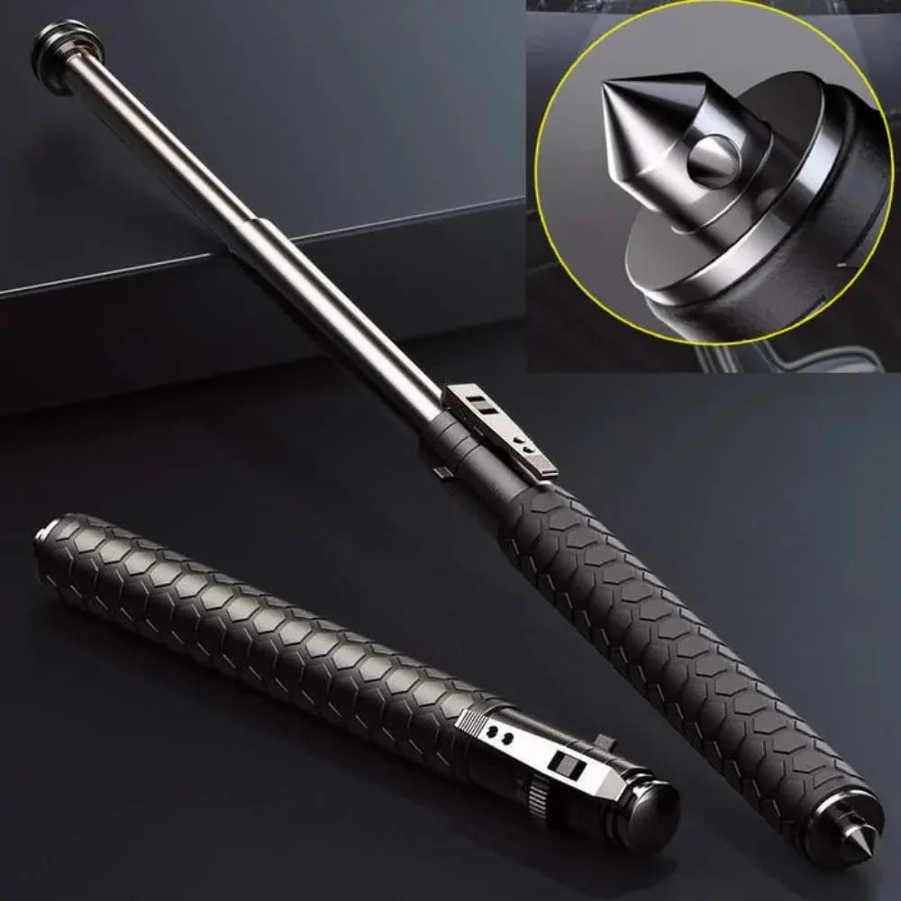 Telescopic Alloy Walking Stick Adjustable Hiking Pole for Outdoor Stability Support