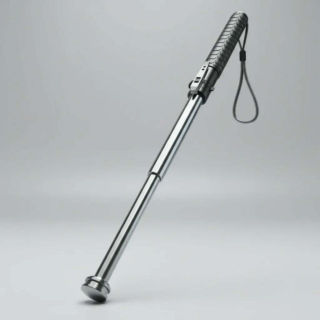 Telescopic Alloy Walking Stick Adjustable Hiking Pole for Outdoor Stability Support