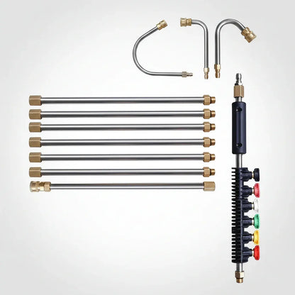 Telescoping Long Reach Pressure Washer Extension Wand Attachment