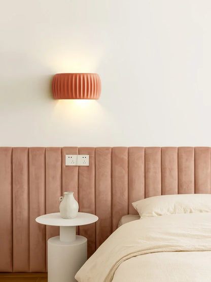 Textured Modern French Resin Wall Sconce Lamp