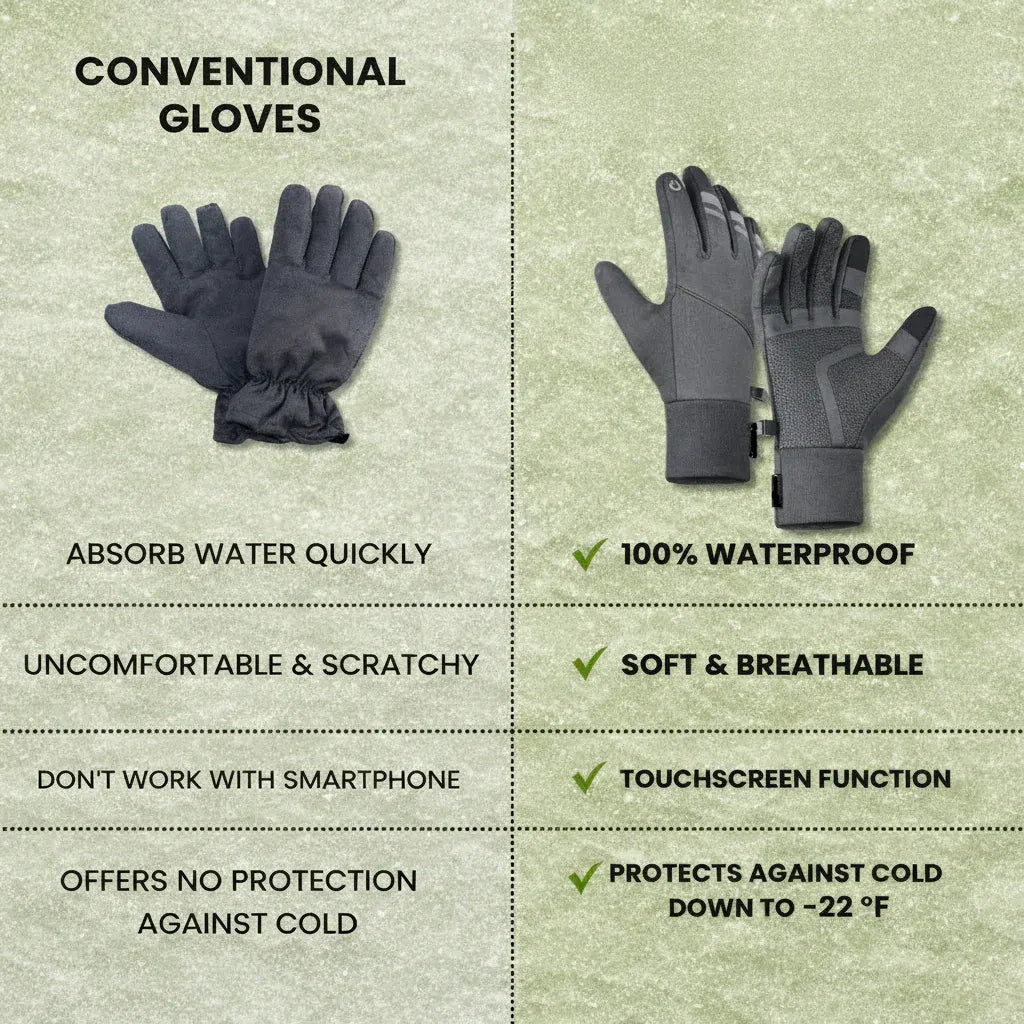Thermal Touchscreen Winter Gloves for Cycling – Windproof & Waterproof