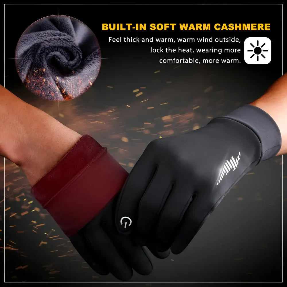 Thermal Touchscreen Winter Gloves - Non Slip Outdoor Sports Grip