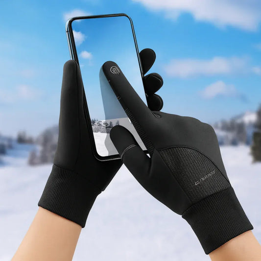 Thermal Touchscreen Winter Gloves with Outdoor Grip Design