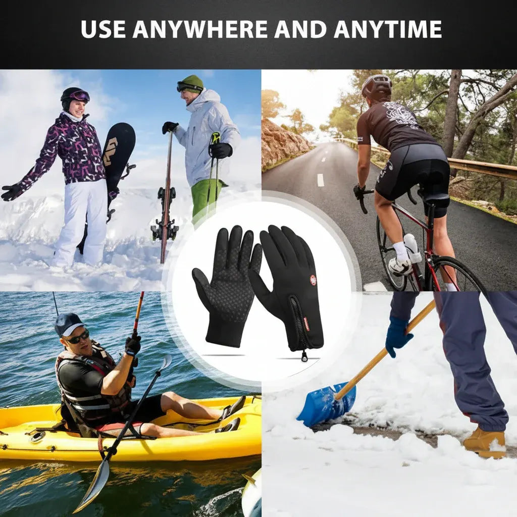 Thermal Windproof Full-Finger Touchscreen Winter Gloves