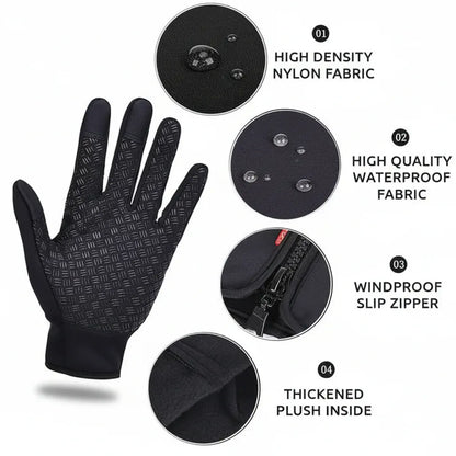 Thermal Windproof Full-Finger Touchscreen Winter Gloves
